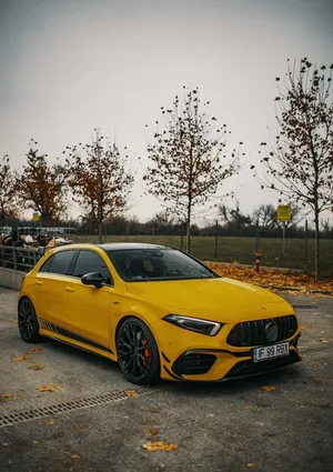 Silver Hatchback Car Parked On Road Near Trees Wallpaper