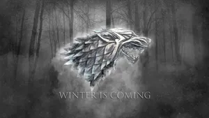 Silver House Stark Winter Sigil Wallpaper