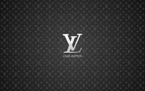 Silver Louis Vuitton Print Wallpaper