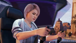 Silver Sable Fiercely Posing In Her Iconic Costume Wallpaper