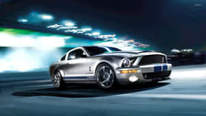 Silver_ Shelby_ G T500_ Night_ Drive.jpg Wallpaper