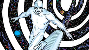 Silver Surfer Cosmic Journey Wallpaper