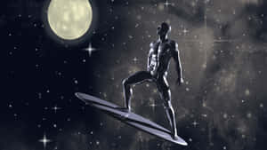 Silver Surfer Cosmic Journey Wallpaper