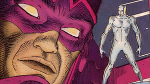 Silver Surfer Facing Galactus Wallpaper