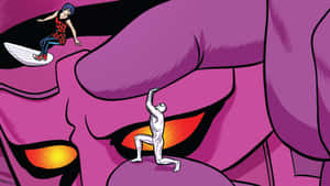 Silver Surfer Versus Galactus Wallpaper