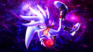 Silver The Hedgehog In Battle Stance Wallpaper