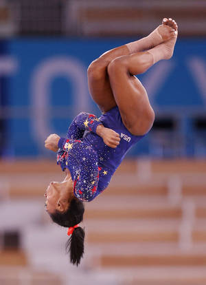 Simon Biles Jump Flip Wallpaper