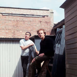 Simonand Garfunkel Outdoor Portrait Wallpaper