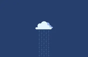 Simple Aesthetic Binary Cloud Wallpaper