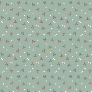 Simple Aesthetic Cute Christmas Mistletoe Gift Wrapper Wallpaper