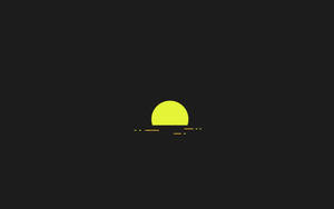 Simple Aesthetic Green Sunset Wallpaper