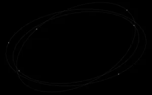 Simple Black Aesthetic Circular Lines Wallpaper