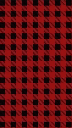 Simple Black And Red Plaid Mobile Phone Wallpaper