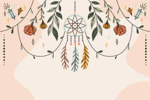 Simple Boho Dreamcatcher Wallpaper