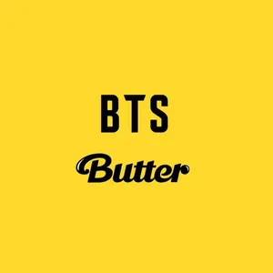 Simple Bts Butter Text Wallpaper