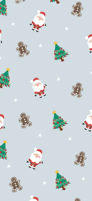 Simple Christmas Santa Claus Wallpaper