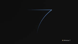 Simple Dark Windows 7 Logo Wallpaper