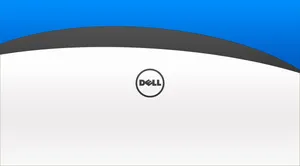 Simple Dell 4k Logo On Stripes Wallpaper