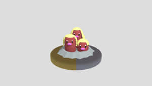 Simple Dugtrio 3d Artwork Wallpaper