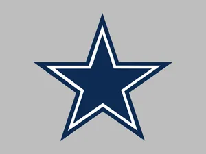 Simple Gray Dallas Cowboys Logo Wallpaper