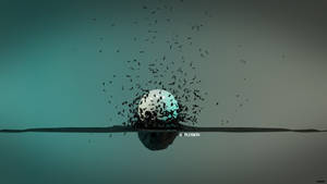 Simple Hd Black Particles Wallpaper