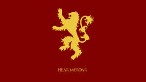 Simple House Lannister Sigil Wallpaper