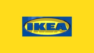 Simple Ikea Logo Yellow Wallpaper