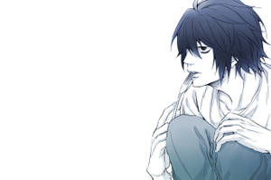 Simple L Lawliet Art Wallpaper