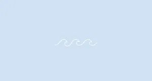 Simple Laptop Poster With Waves Wallpaper