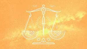 Simple Libra Zodiac Artwork Wallpaper