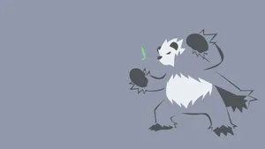 Simple Light Gray Pangoro Art Wallpaper