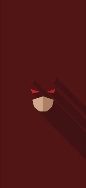 Simple Maroon Daredevil Abstract Wallpaper