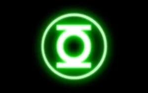 Simple Neon Green Lantern Logo Wallpaper