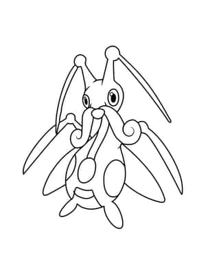 Simple Outline Of Kricketune Pokemon Wallpaper