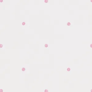 Simple Pink And White Polk Dot With Wide Gap Wallpaper