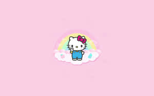 Simple Pink Hello Kitty Wallpaper