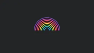 Simple Rainbow Abstract Design Wallpaper