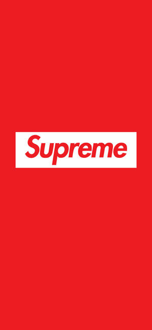 Simple Red Supreme Wallpaper