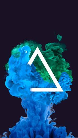 Simple Smoke Exlposion Geometric Phone Wallpaper