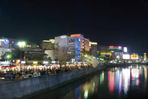 Simple Vast View Of Fukuoka Wallpaper