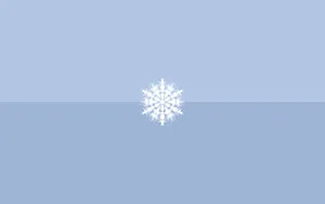 Simple Winter Snowflake Blue Art Wallpaper