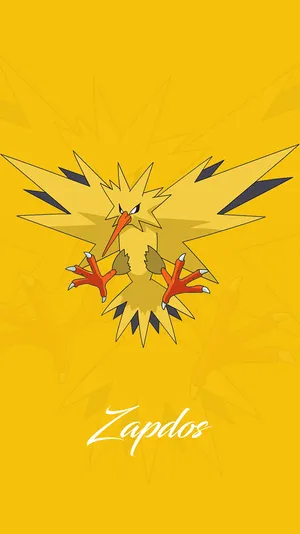Simple Zapdos Background Wallpaper
