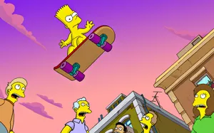 Simpson Cute Laptop Wallpaper