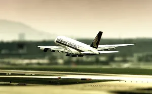 Singapore Airlines Blurred Focus Wallpaper