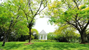 Singapore Botanic Gardens Bandstand Pavilion Wallpaper