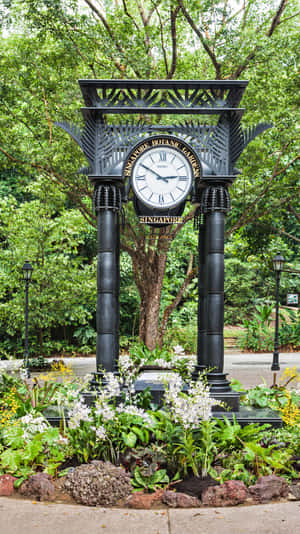 Singapore_ Botanic_ Gardens_ Clock_ Tower Wallpaper