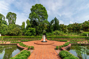 Singapore Botanic Gardens Sundial Garden Pathway Wallpaper