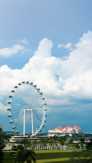 Singapore_ Flyer_ Against_ Blue_ Sky Wallpaper