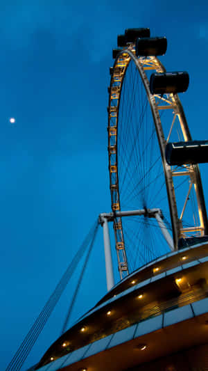 Singapore_ Flyer_at_ Twilight Wallpaper