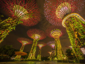 Singapore's Crown Jewel: The Stunning Marina Bay Sands Wallpaper